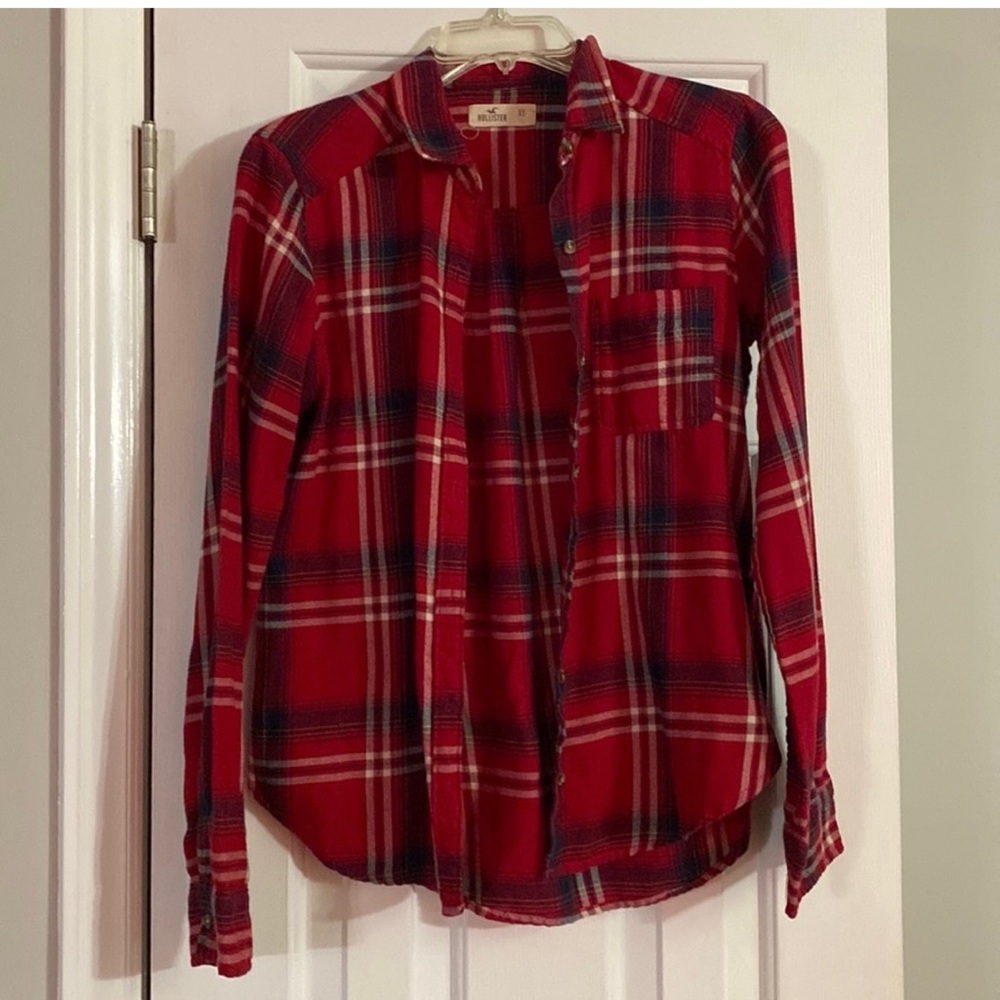 Hollister plaid button up